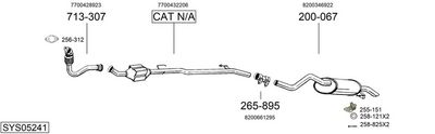 ABGASANLAGE BOSAL SYS05241