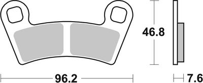 BREMBO Brake Pad Set, disc brake 07PO09SD