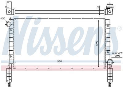 Radiator, racire motor NISSENS 61768