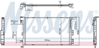 Chladič, chlazení motoru NISSENS 607386