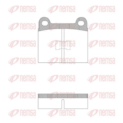 Brake Pad Set, disc brake 0017.20