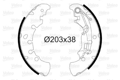 Комплект тормозных колодок VALEO 564083 для FIAT IDEA