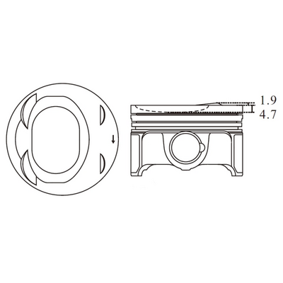 PISTON MV Parts MVP9144