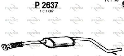 FENNO P2637 Глушитель выхлопных газов для FORD MONDEO I (GBP) 2.0 i 16V FENNO P2637 Глушитель выхлопных газов для FORD MONDEO I (GBP) 2.0 i 16V