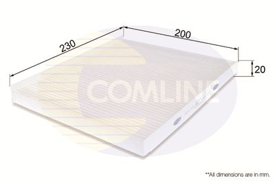 Filter, interior air COMLINE EKF321