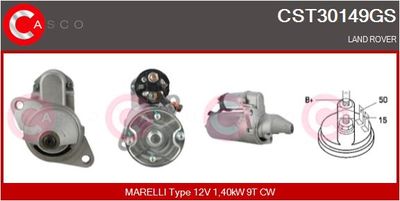 CASCO CST30149GS Стартер  для LAND ROVER DISCOVERY I (LJ) 3.5 4x4 (SALLJG)