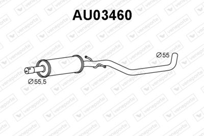 VENEPORTE AU03460 Глушитель выхлопных газов  для AUDI A3 (Ауди А3)