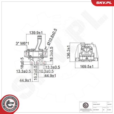 Zavesenie motora ESEN SKV 75SKV431
