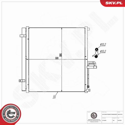 CONDENSATOR CLIMATIZARE ESEN SKV 86SKV576 6
