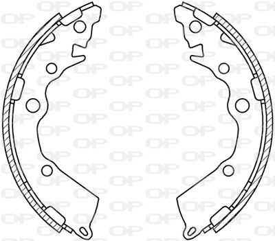 Комплект тормозных колодок OPEN PARTS BSA2251.00 для KIA PICANTO