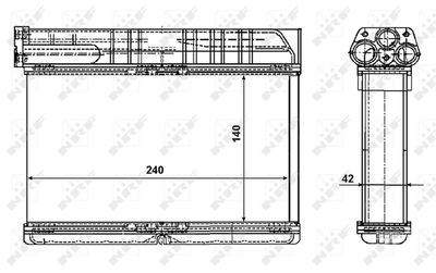 SCHIMBATOR CALDURA INCALZIRE HABITACLU NRF 54235 4