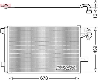 Конденсатор, кондиционер DENSO DCN32063 для VW TRANSPORTER