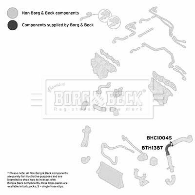 Charge Air Hose Borg & Beck BTH1387