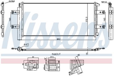 Condensator, climatizare NISSENS 941254