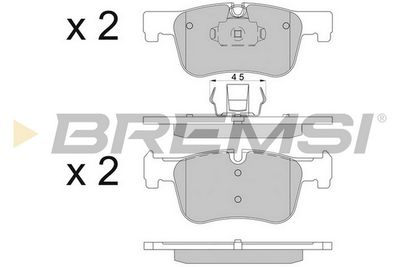 Brake pad set, disc brake
