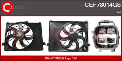 Elektromotor vetráka chladiča POLCAR 414823W2