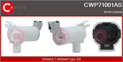 Водяной насос, система очистки окон CASCO CWP71001AS для NISSAN 350