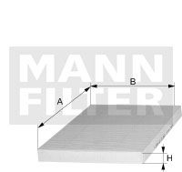 Filter, Innenraumluft MANN-FILTER CUK 23 019/1