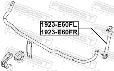 Link/Coupling Rod, stabiliser bar 1923-E60FL