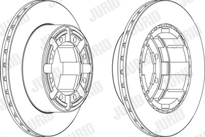 Тормозной диск JURID 569103J для RENAULT TRUCKS MASCOTT