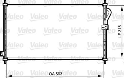 VALEO 814302 Радіатор кондиціонера для HONDA (Хонда)