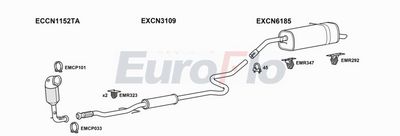 Układ wydechowy EUROFLO CNC3AI121004B