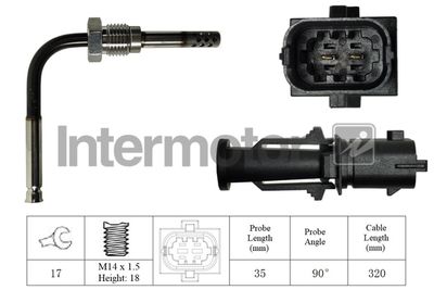 Sensor, exhaust gas temperature Intermotor 27038