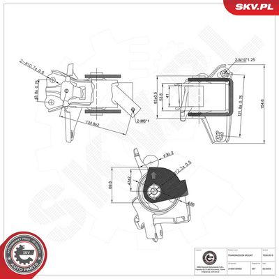 SUPORT TRANSMISIE AUTOMATA ESEN SKV 75SKV819 7