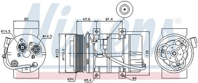 COMPRESOR CLIMATIZARE NISSENS 89069 4