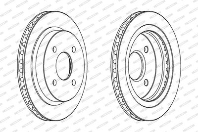 BREMSSCHEIBE FERODO DDF479C 1