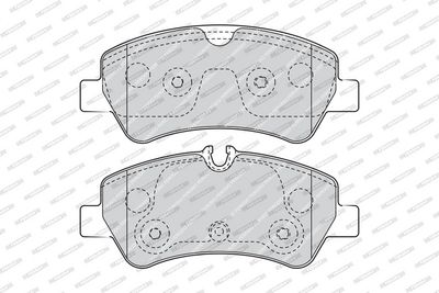 BREMSBELAGSATZ SCHEIBENBREMSE FERODO FVR4398 1