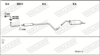 ABGASANLAGE WALKER RE20113