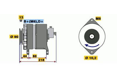 Генератор BOSCH 9 120 334 628 для NISSAN TRADE