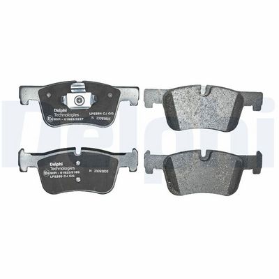 Remblokken set Voor (met een dempingskussen  zonder toevoegingen), past: BMW 1 (F20), 1 (F21), 2 (G42, G87), 3 (F30, F80), 3 (F31), 3 (G20, G80, G28), 3 (G21), 3 (G21, G81) 1.5-2.0DH 07.11-