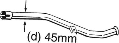 Ремонтная трубка, катализатор BOSAL 889-157 для CITROËN C15