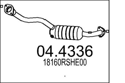 Katalizator MTS 18160RSHE00