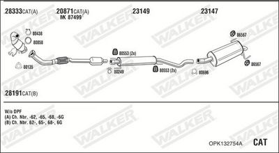 SISTEM DE ESAPAMENT WALKER OPK132754A