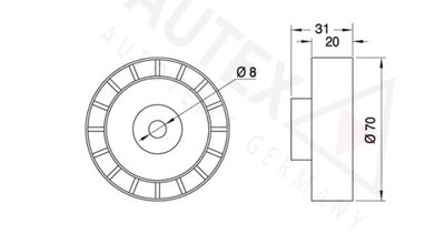 ROLA INTINZATOR CUREA TRANSMISIE AUTEX 641219 1