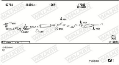 Изпускателна система WALKER VW25009