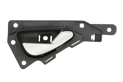 Door handle Rechts (binnen, zilver/zwart) past: ALFA ROMEO MITO 09.08-03.16