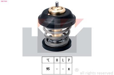 Termostat, chladivo KW 580 743S