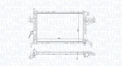 MAGNETI MARELLI Kühler, Motorkühlung
