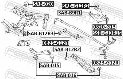 ARTICULATIE SARCINA/GHIDARE FEBEST 0820G13 1