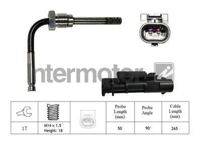 Sensor, exhaust gas temperature Intermotor 27416