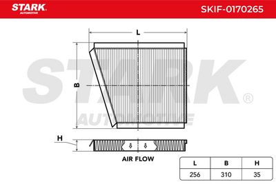 Филтър купе (поленов филтър) STARK SKIF-0170265