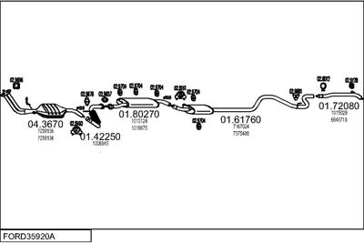 SISTEM DE ESAPAMENT MTS FORD35920A016563