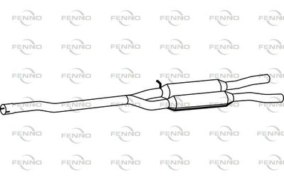 FENNO P11053 Глушитель выхлопных газов  для AUDI A6 (Ауди А6)