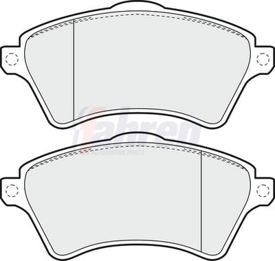 Fahren Brake Pad Set, disc brake FBP3056