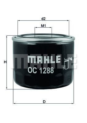 Масляный фильтр MAHLE OC 1288 для TOYOTA GT