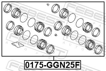 Repair Kit, brake caliper 0175-GGN25F